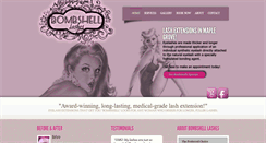 Desktop Screenshot of bombshelllashes.com